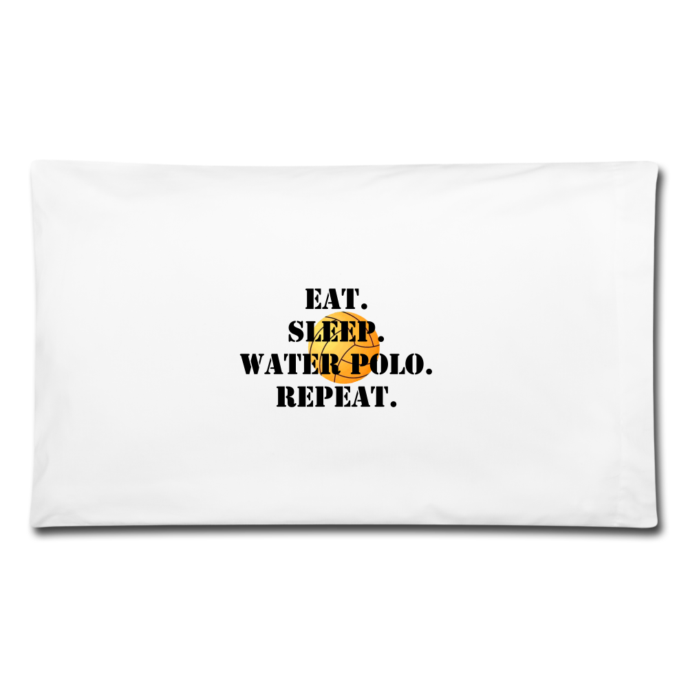 Eat Sleep Water Polo- Pillowcase - white