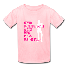 Load image into Gallery viewer, Never Underestimate A Girl - Youth Shirt - pink
