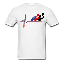 Load image into Gallery viewer, Water Polo Player Heartbeat - Adult Shirt - white
