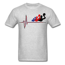 Load image into Gallery viewer, Water Polo Player Heartbeat - Adult Shirt - heather gray
