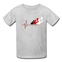 Load image into Gallery viewer, Water Polo Player Heartbeat - Youth Shirt - heather gray
