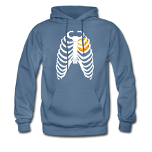 Load image into Gallery viewer, Heart of a Player Hoodie - Adult - denim blue
